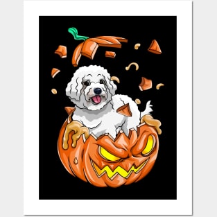 Poodle In The Pumpkin tshirt halloween costume funny gift t-shirt Posters and Art